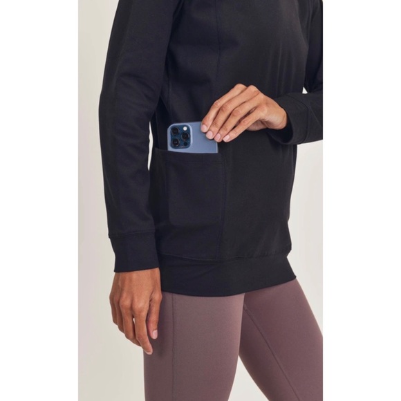 Eco Essential Longline Raglan Pullover NWT - Picture 5 of 9